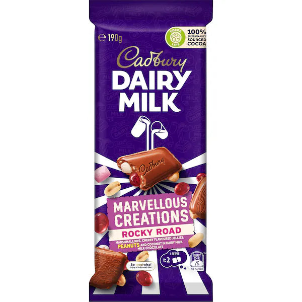 Marvellous Creations Rocky Road Chocolate Block | 190g