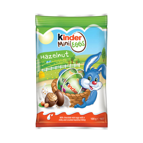 Kinder Easter Mini Eggs Milk Choc With Crushed Hazelnuts 100g