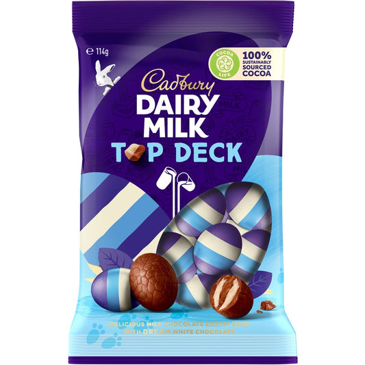 Cadbury Dairy Milk Top Deck Easter Egg bag 114g