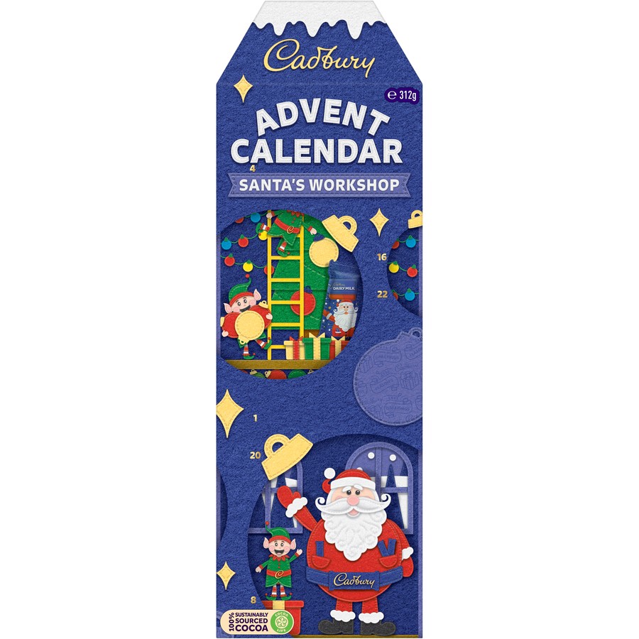 Cadbury 3D Chocolate Advent Calendar 312g