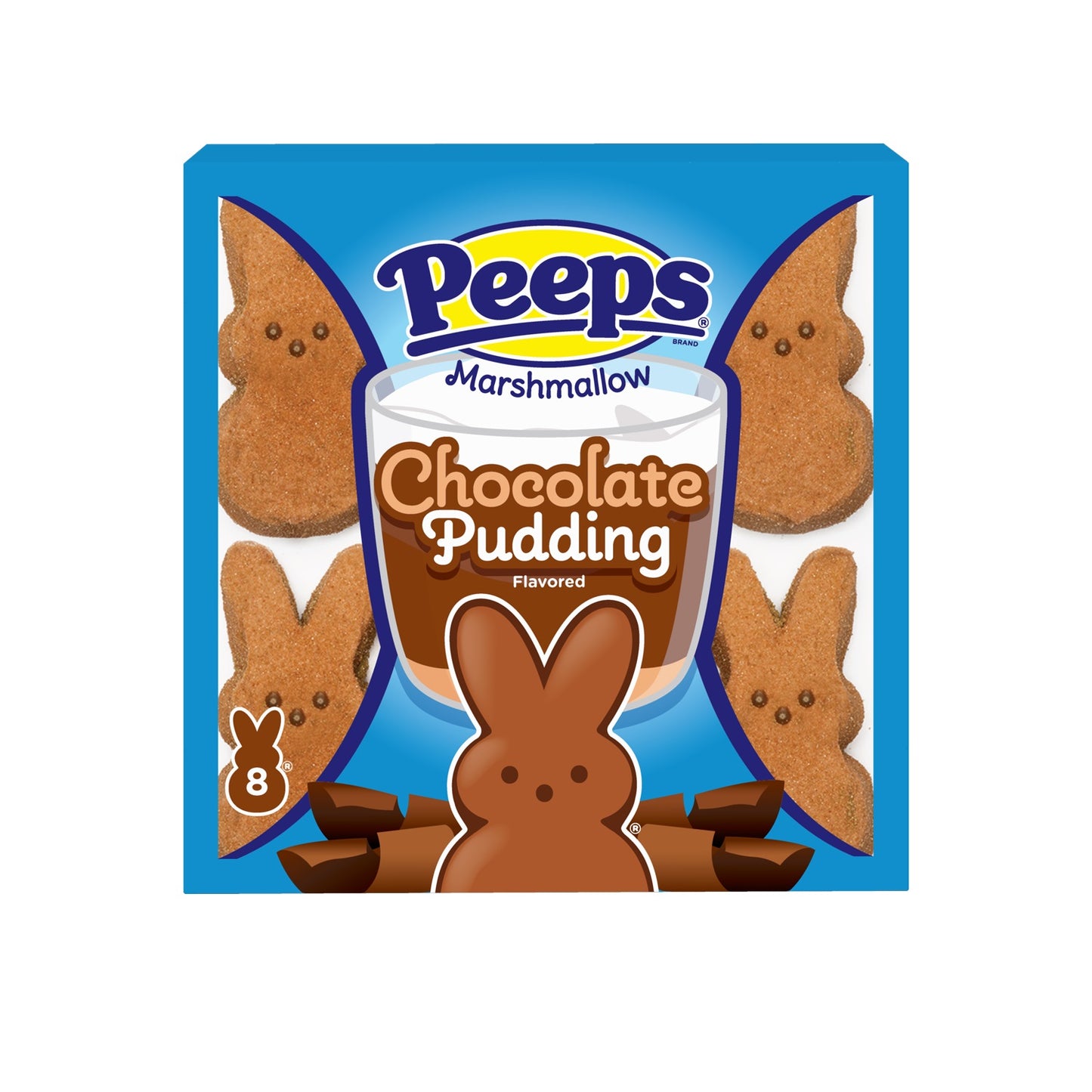 Peeps Easter Bunnies Choc Pudding