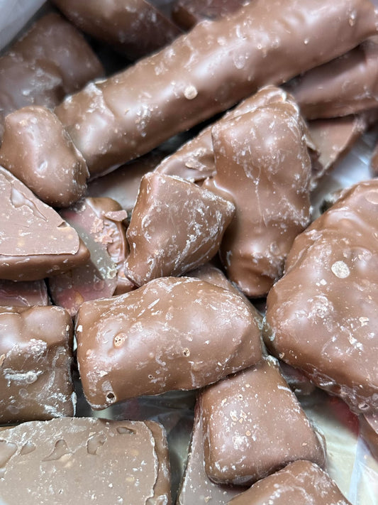Milk Chocolate Coated Peanut Brittle