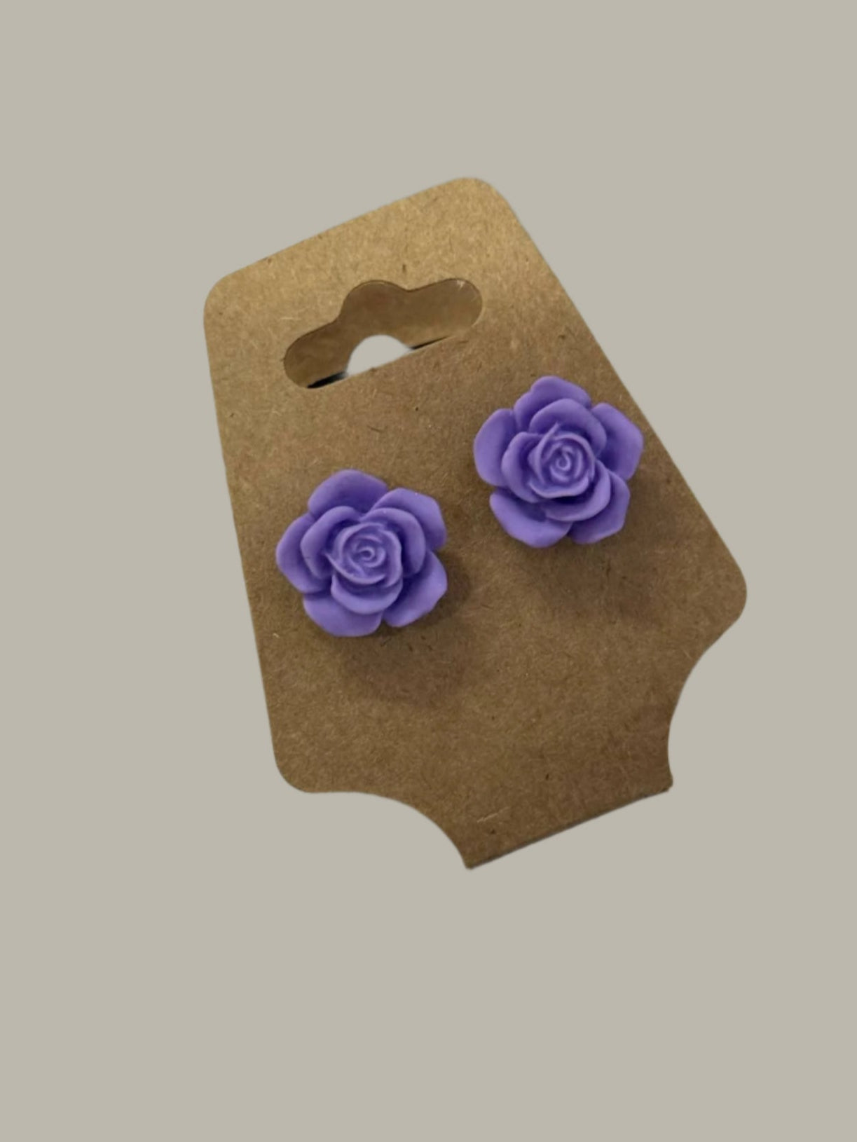 Purple Flower Studs