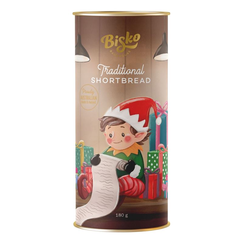 Traditional Shortbread Christmas Tubes 180g