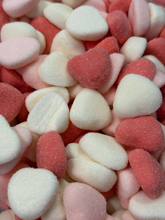 Sour Pink and White Hearts