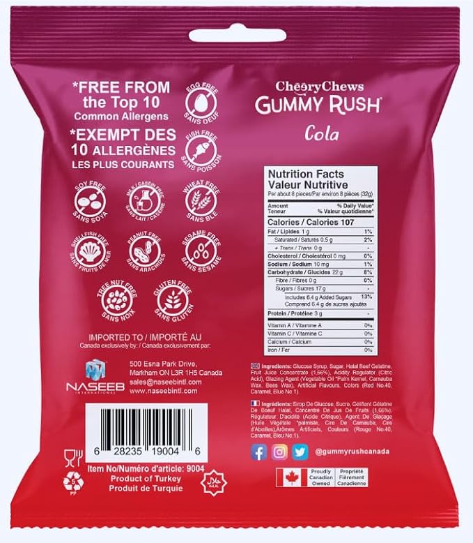 Gummy Rush Cola Bottles