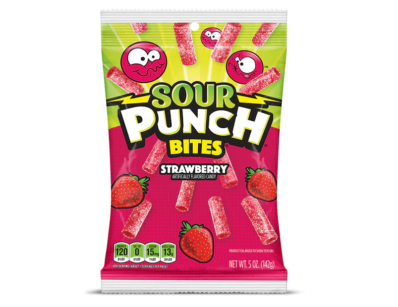 Sour Punch Bites Strawberry 142g