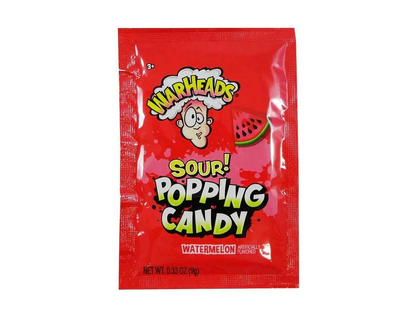 Warheads Sour Popping Candy Watermelon 9g