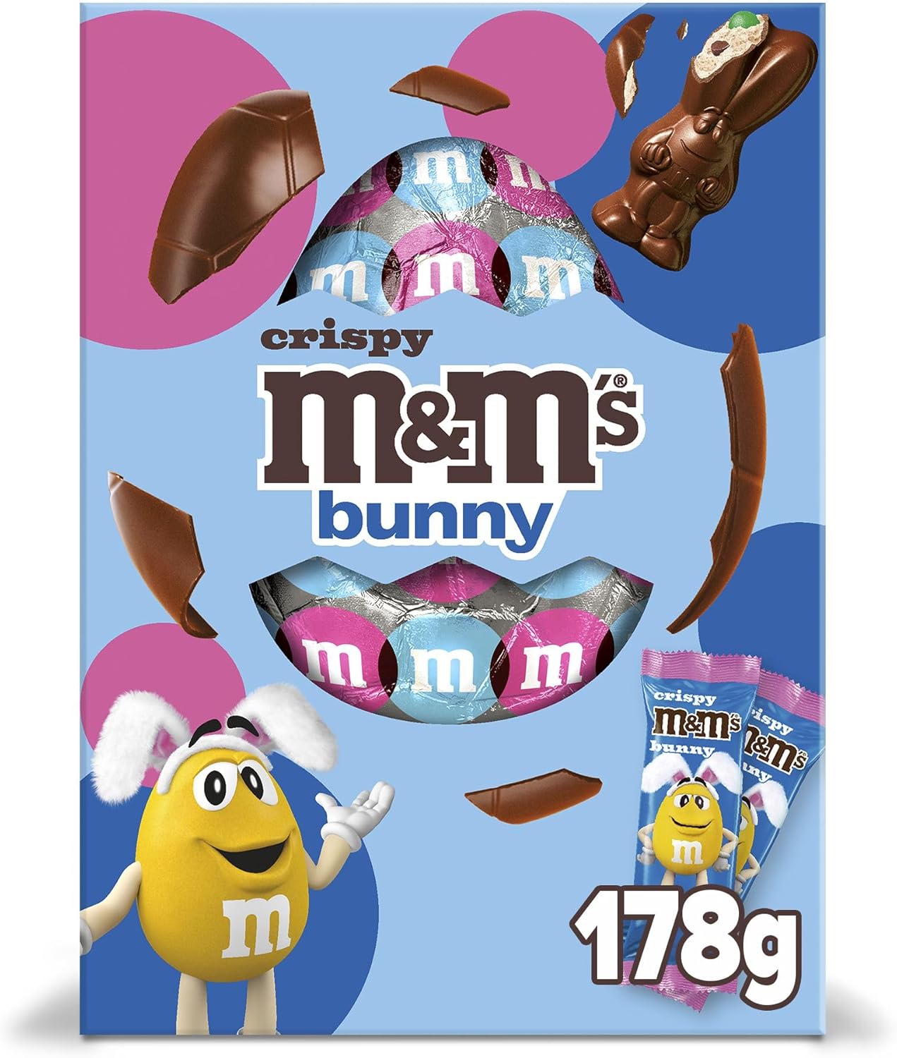 M&M's Crispy Chocolate Bunny Easter Egg 178g