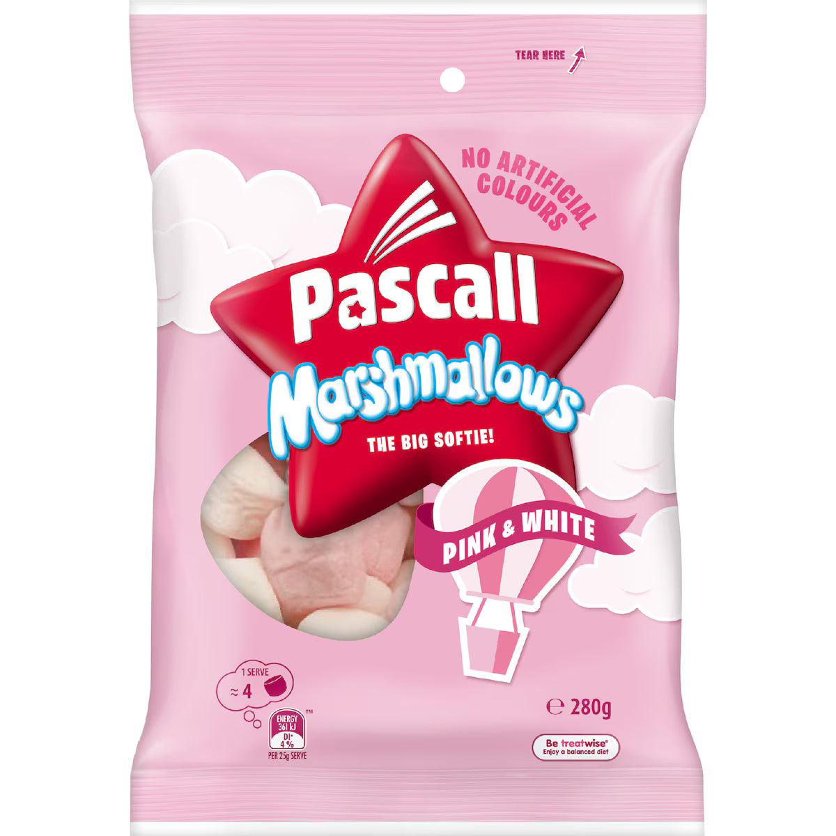 Pascall Marshmallows Pink & White 280g
