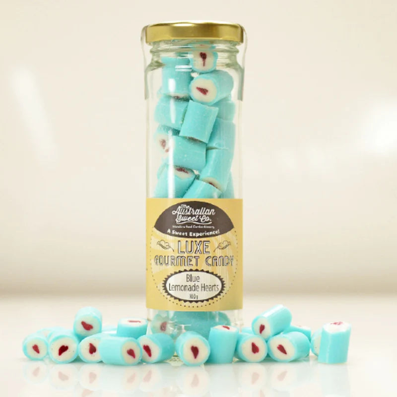 Blue Hearts Rock Candy 100g