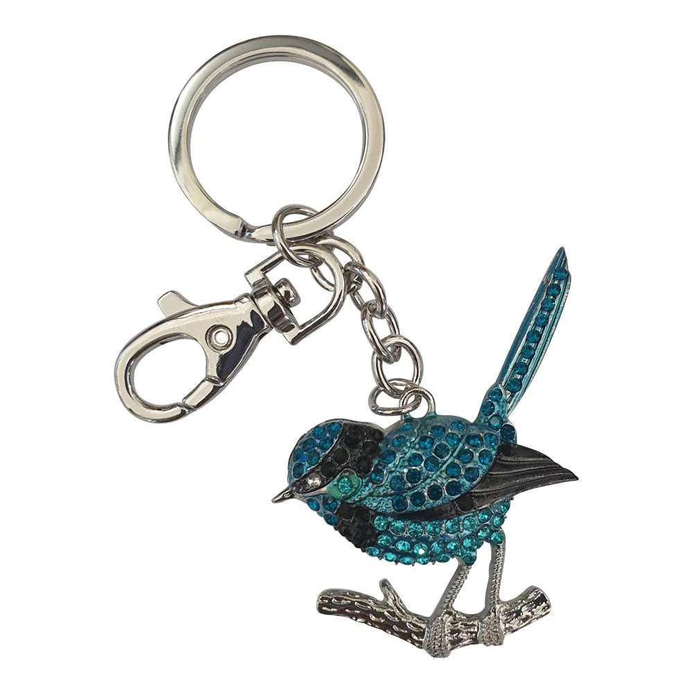 Blue Wren Keychain