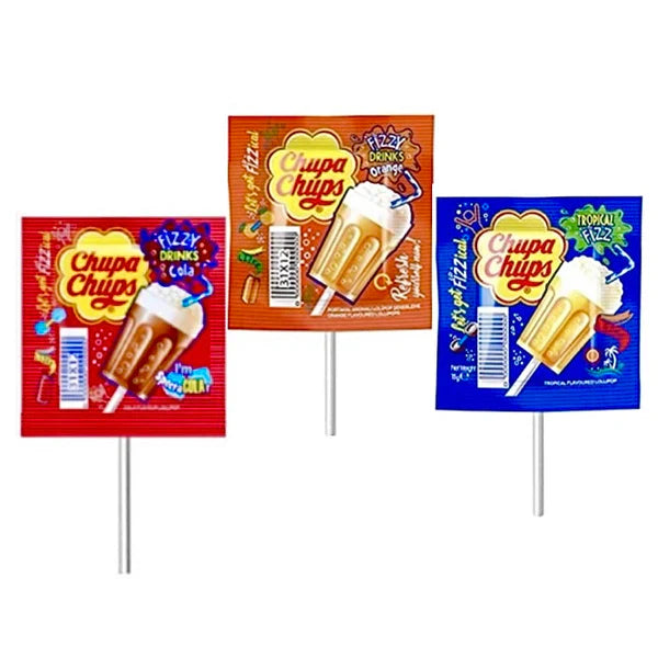 Chupa Chups 3-D Fizzy Drinks Lollipop 15g