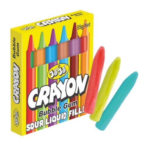 Sour Liquid Filled Gum Crayons