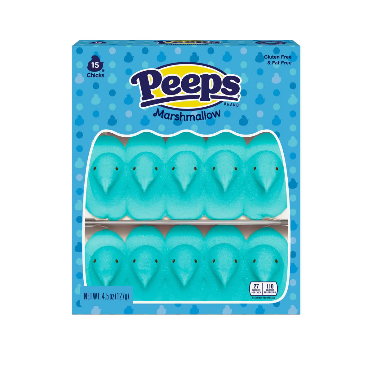 Peeps Blue Marshmallow Chicks 15ct
