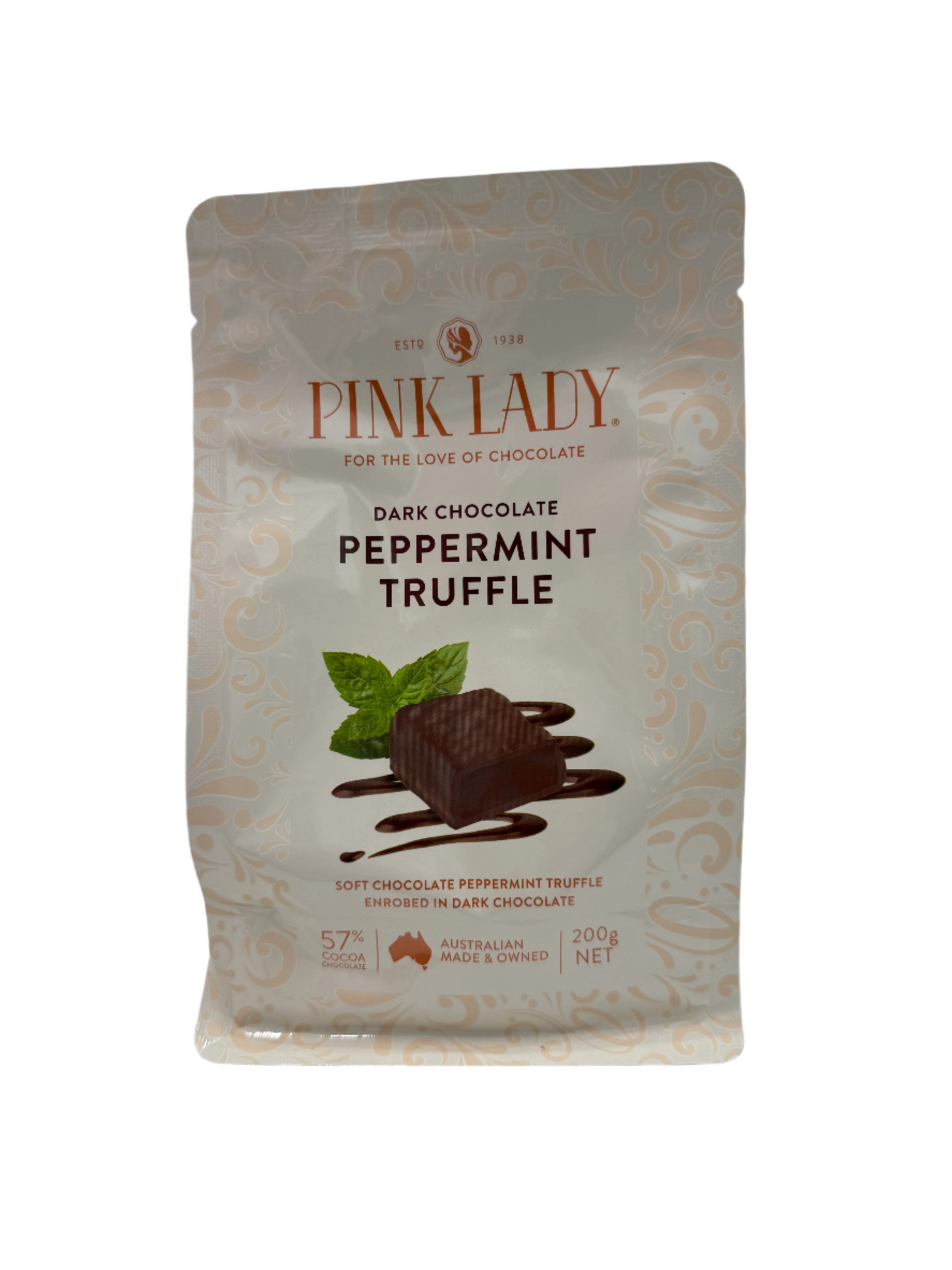 Pink Lady Dark Peppermint Truffle Pieces 200g