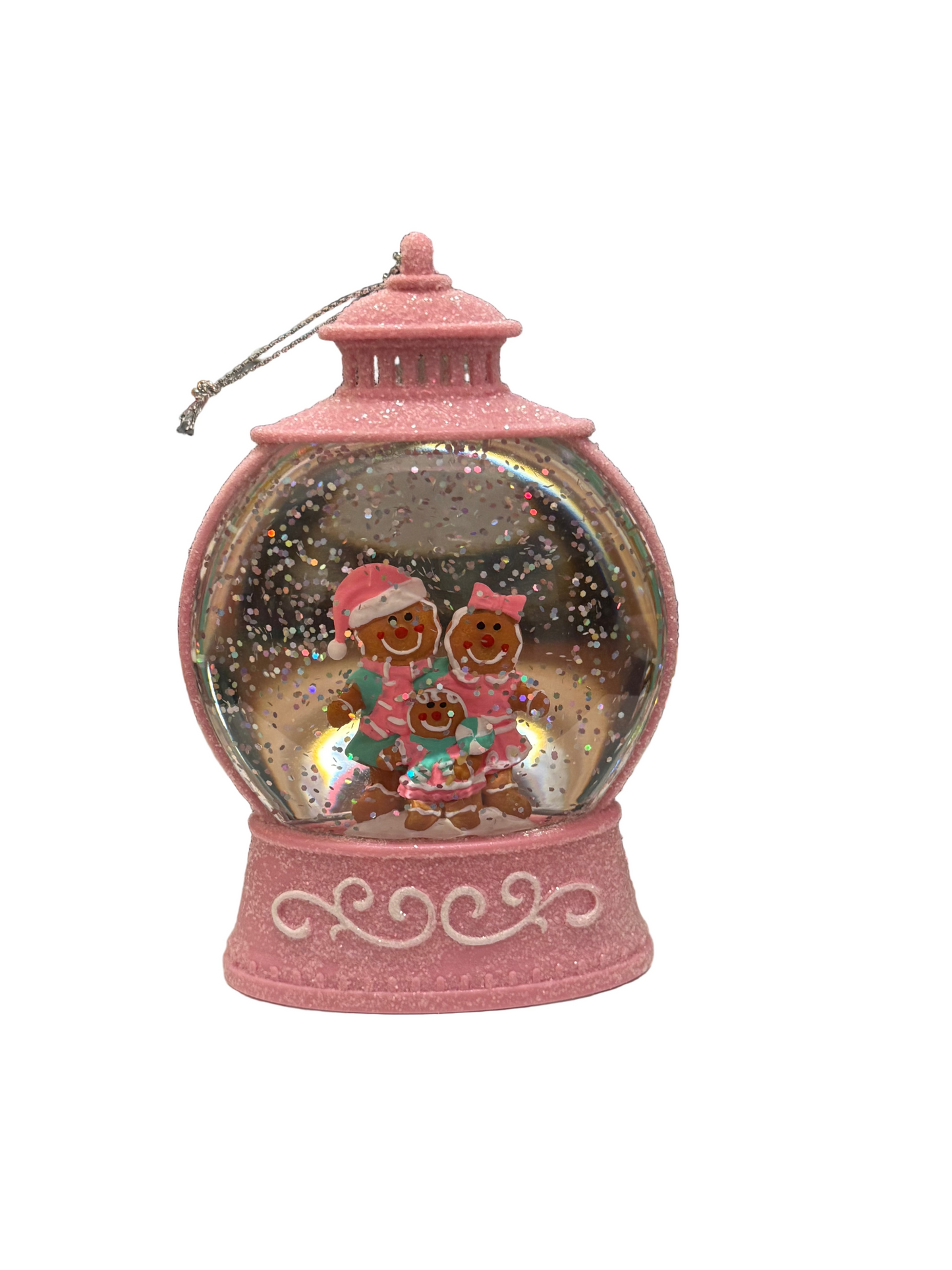 MINI Pink Christmas LANTERN ORNAMENTS