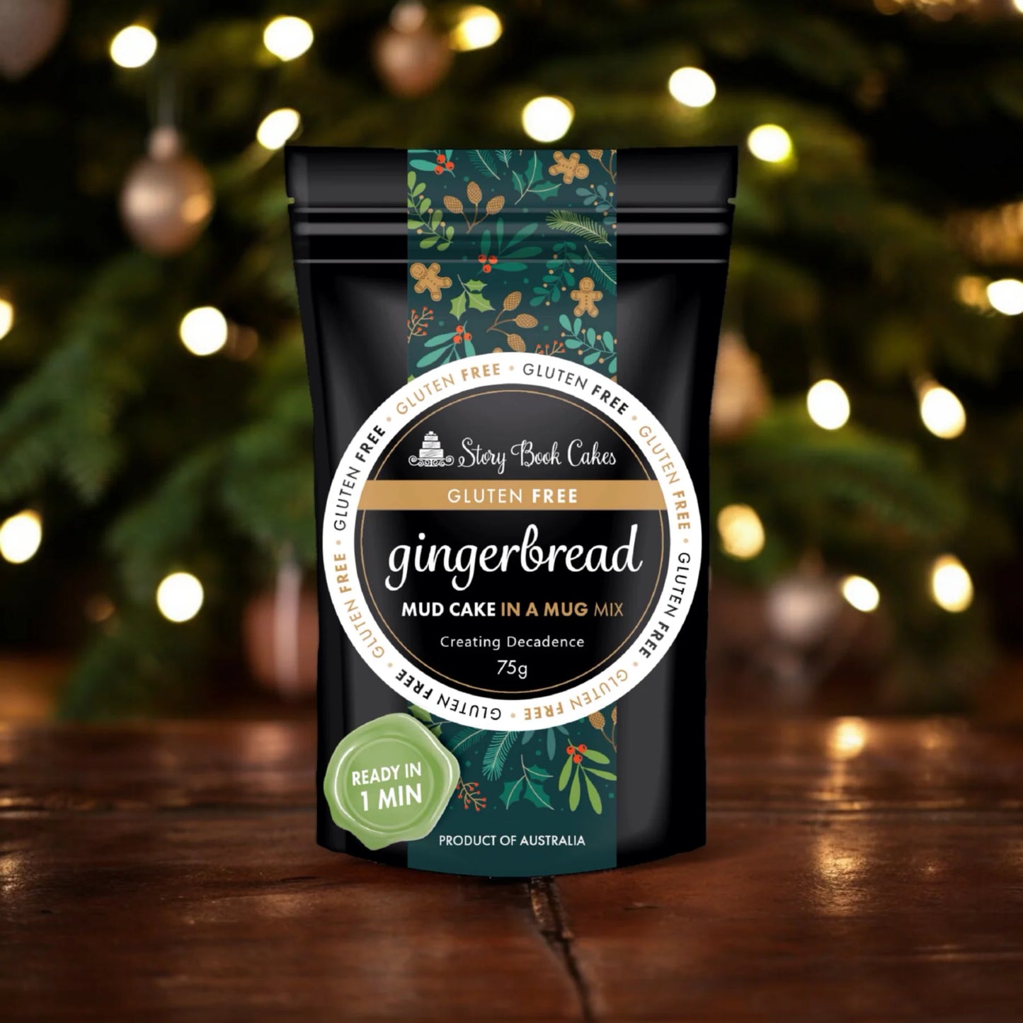 Gluten-Free Gingerbread Mud Cake in a Mug 75g