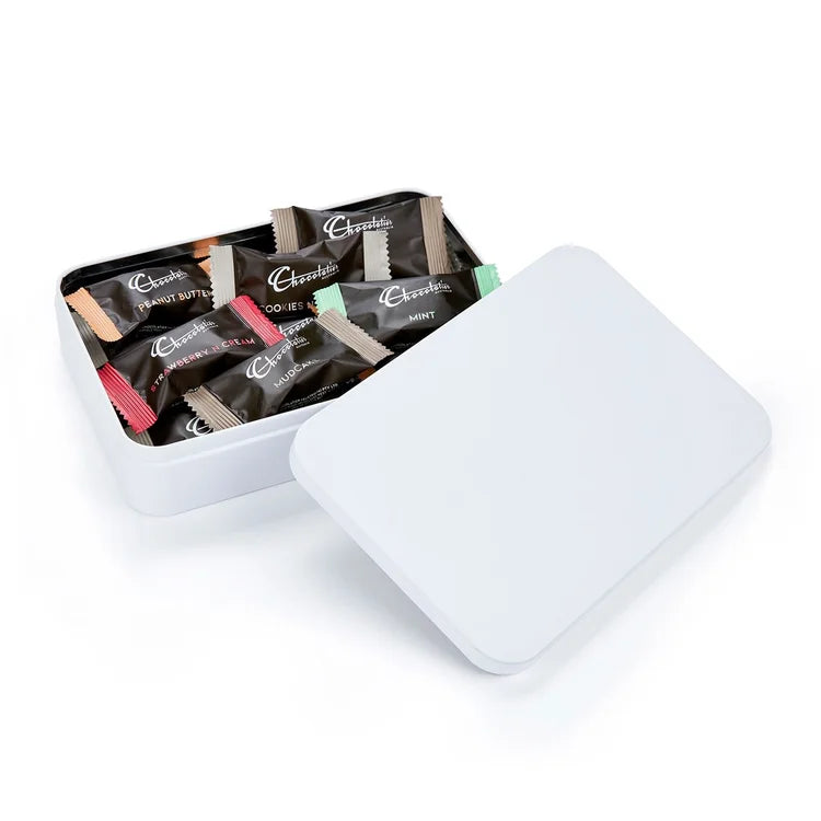 150g Delights Milk & Dark Crafted Chocolates Tin