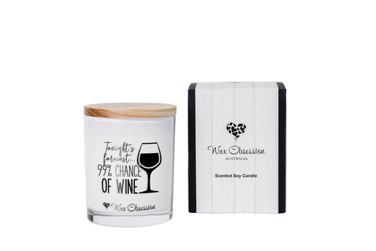 Quote Candle - Today's Forecast...99% Chance of Wine