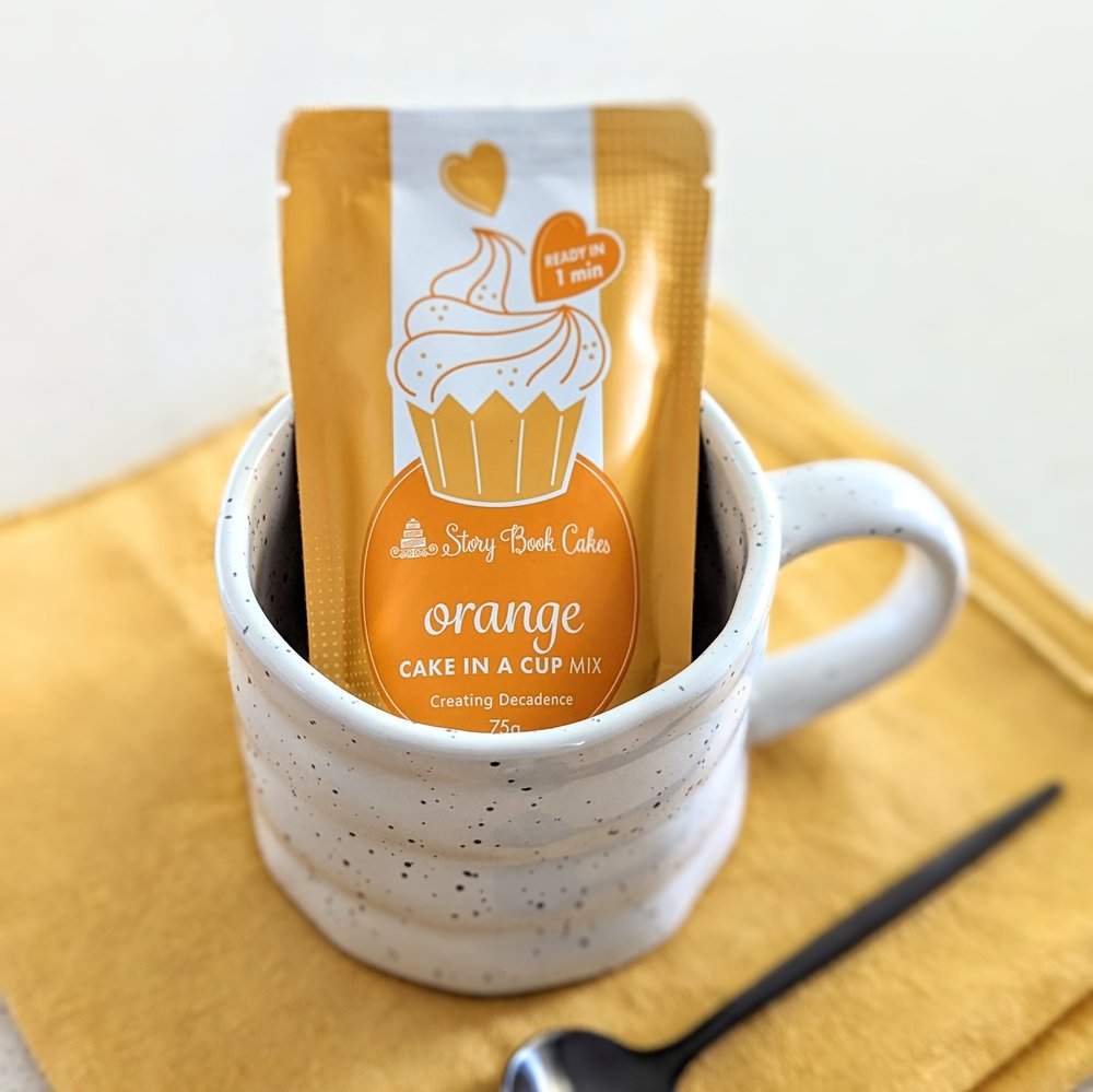 Orange cake in a mug 75g