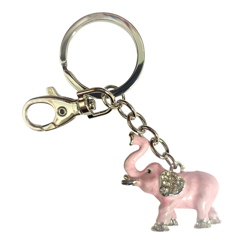 Pink Elephant Keychain