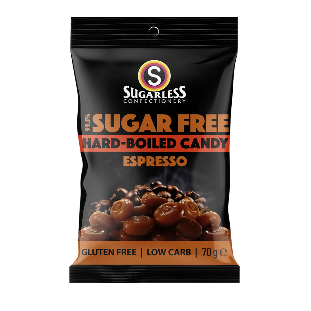 Sugar free hard boiled candy - Espresso