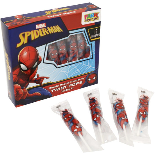 Spider-Man Twist Pops 15 Pack 180g