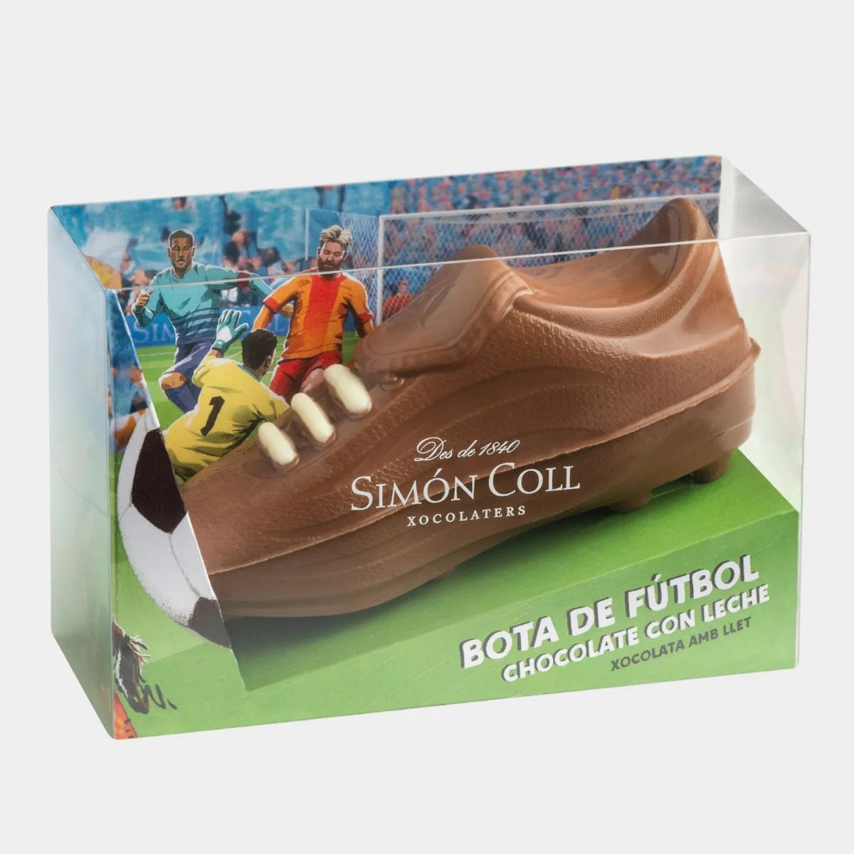 Milk chocolate football boot 120g