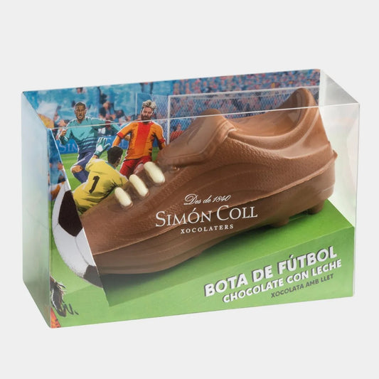 Milk chocolate football boot 120g