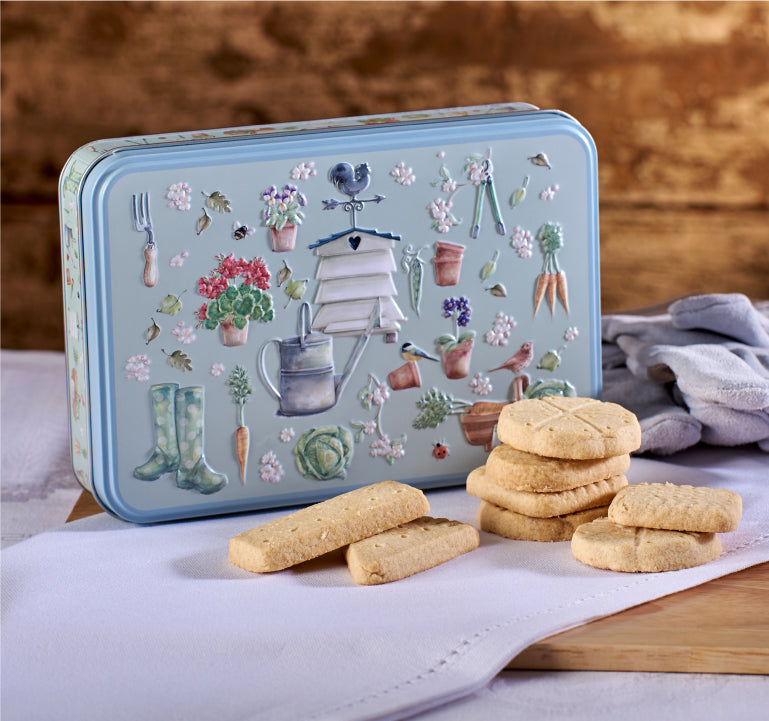 Embossed Garden & Beehive Tin