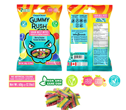 Sour Belt Bites Berry Fusion