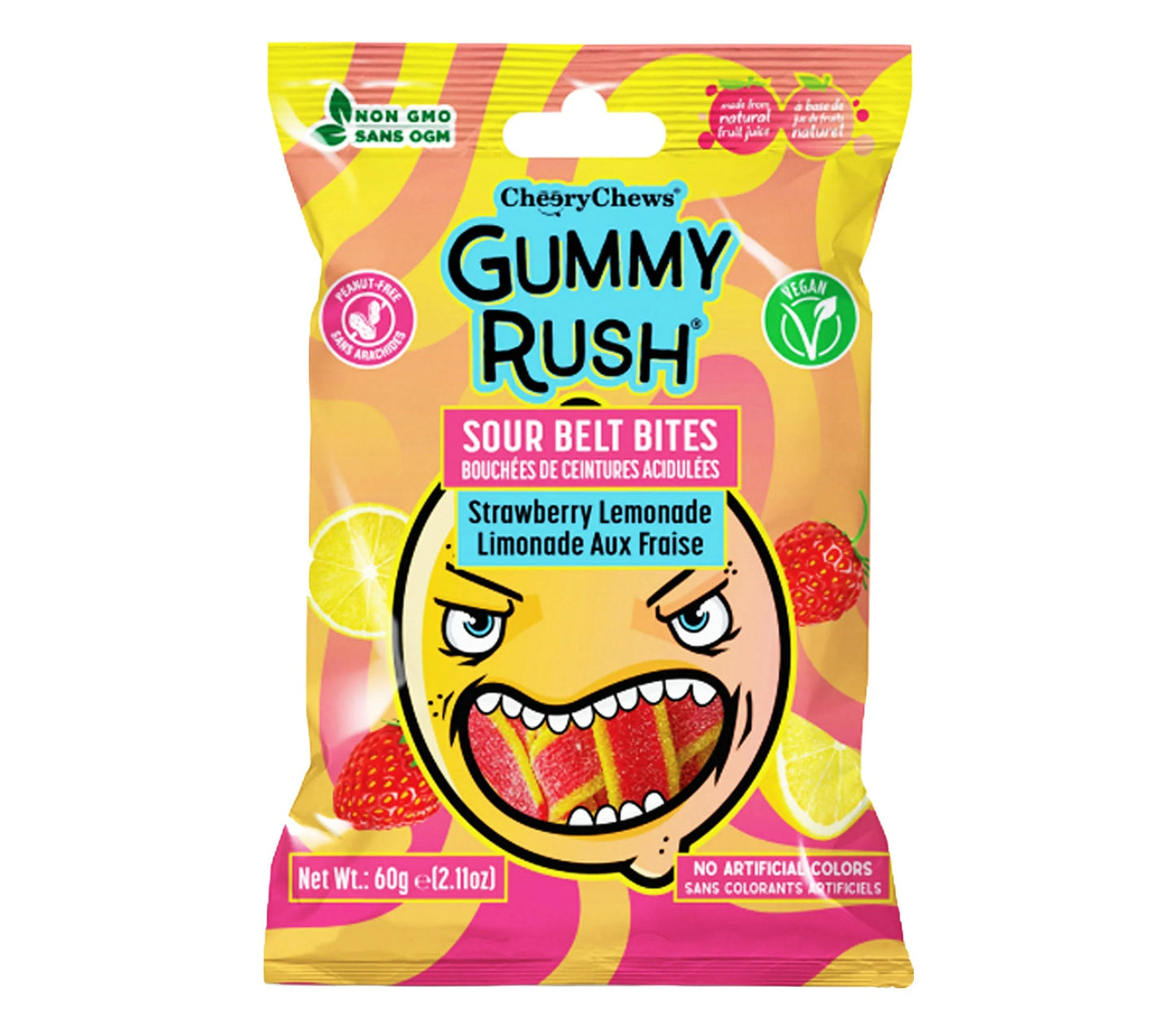 Sour Belt Bites Strawberry Lemonade