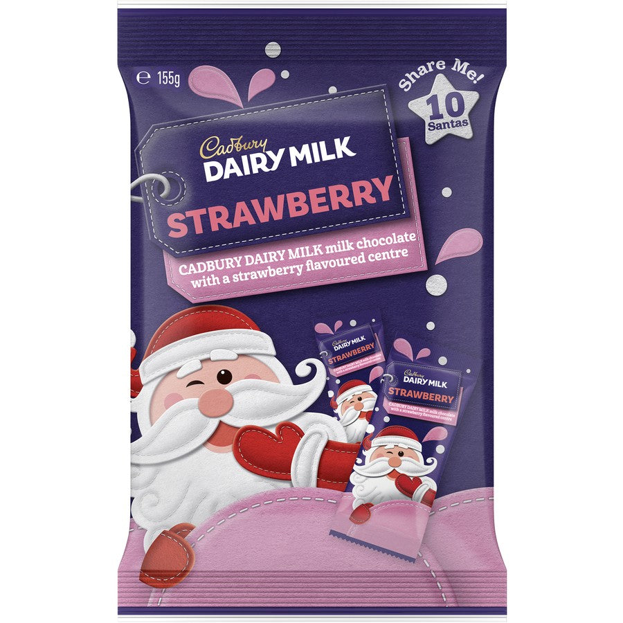 Cadbury Strawberry Santa 10 Pack