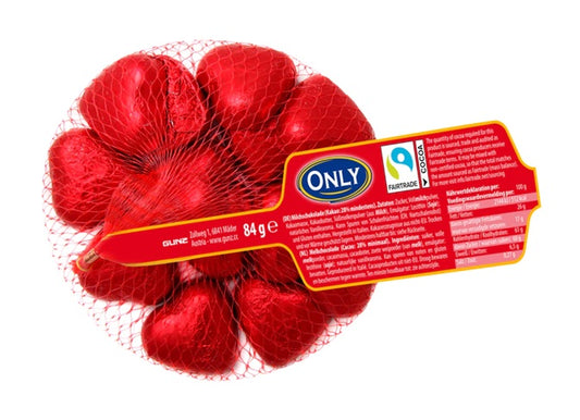 Only Hearts Milk Chocolate 84g