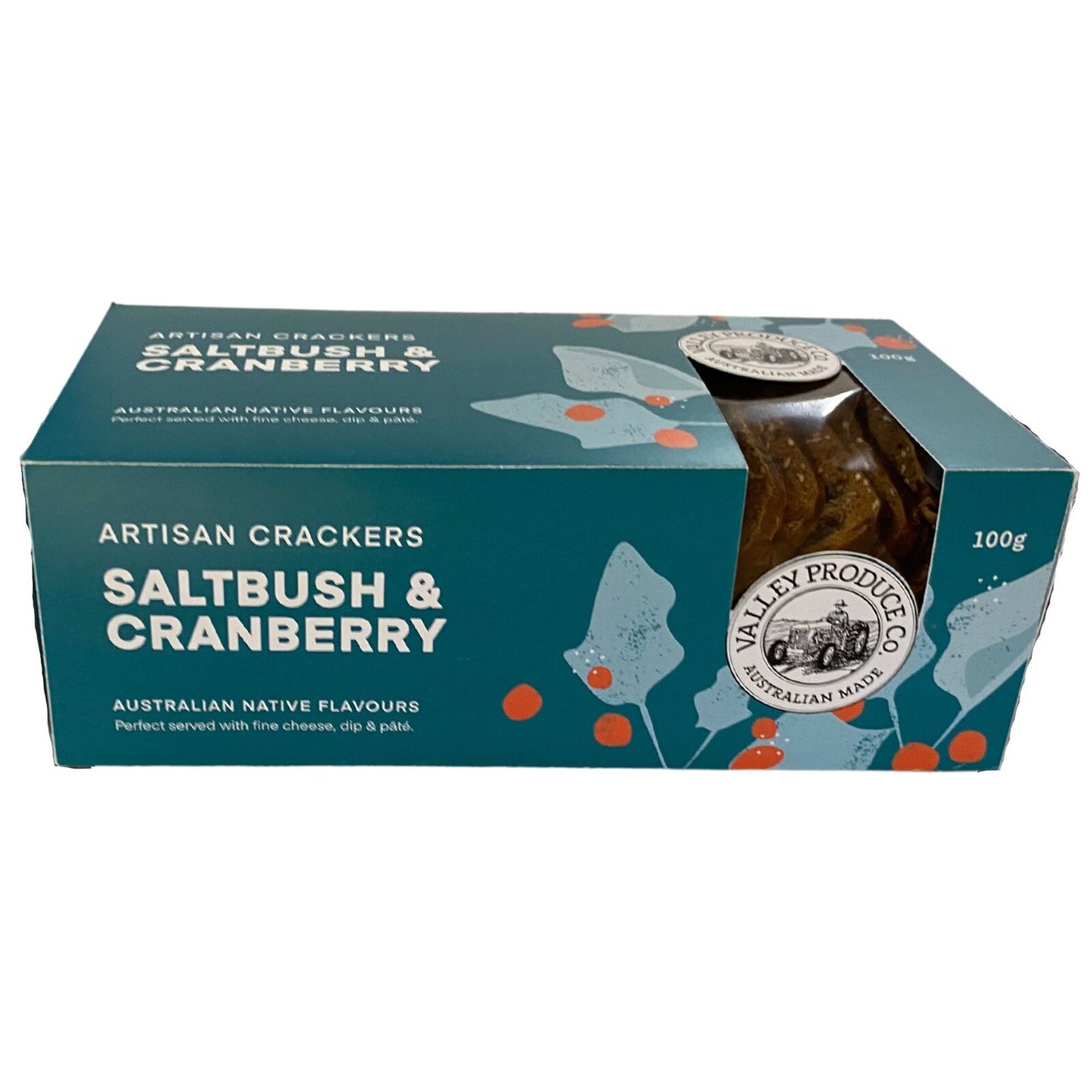 Native Artisan Crackers - Saltbush & Cranberry 100g