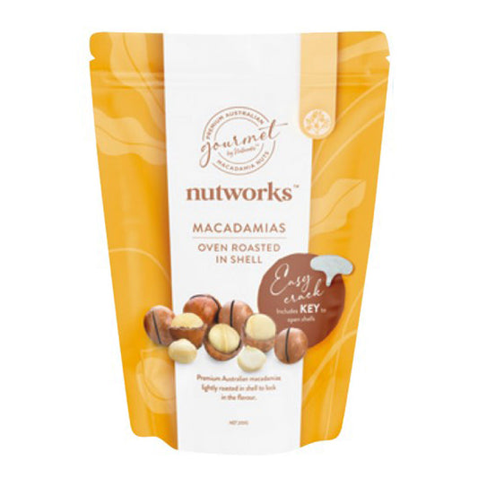 Nutworks Oven Roasted Nut in Shell Macadamias 200g