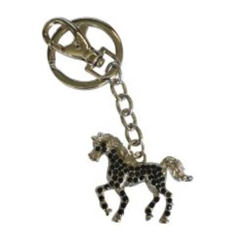 Black & Silver Rhinestone Pony