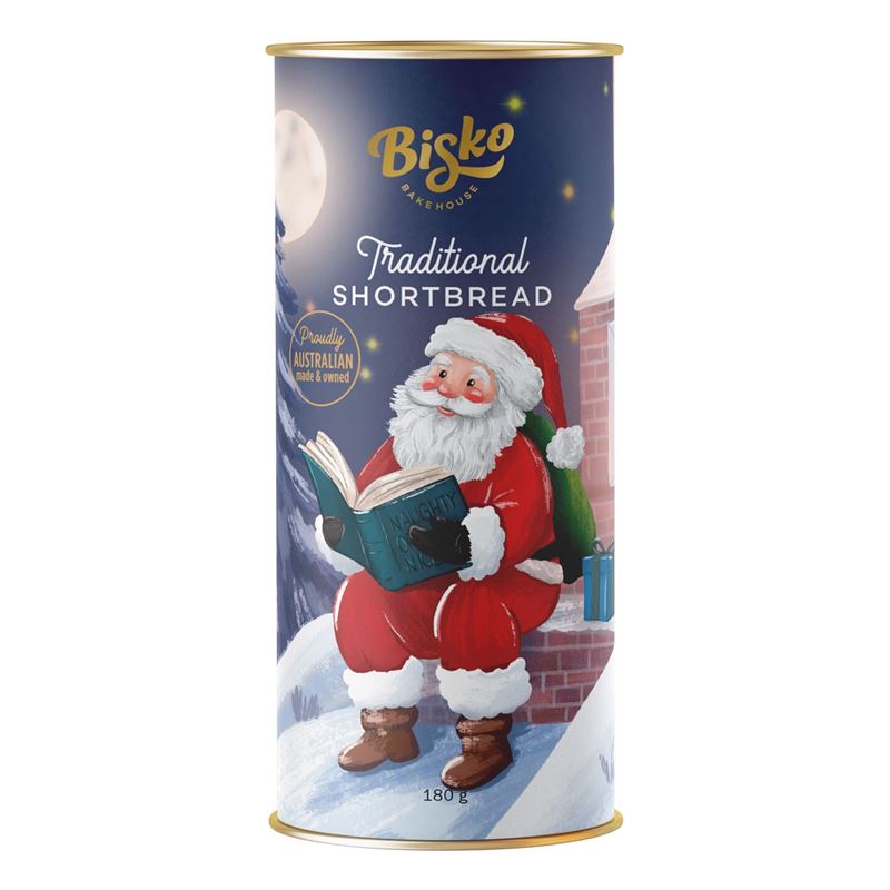Traditional Shortbread Christmas Tubes 180g
