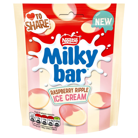 Milkybar Buttons White Chocolate Raspberry Ripple