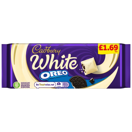 Cadbury White Oreo Chocolate Bar 120g