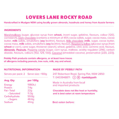 200g Lovers Lane Rocky Road Block