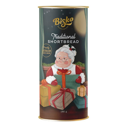 Traditional Shortbread Christmas Tubes 180g