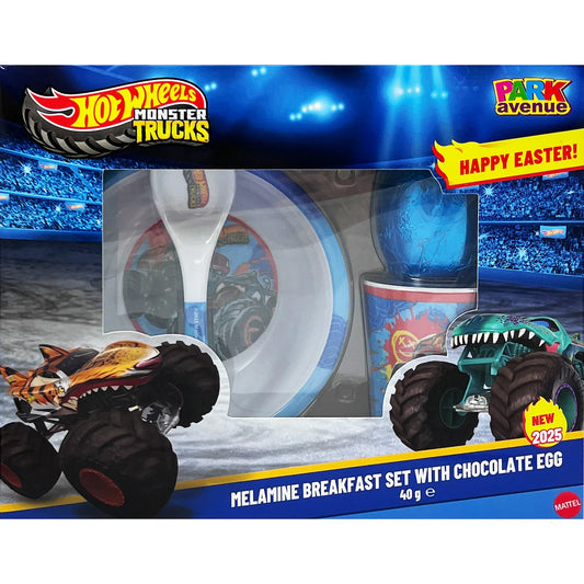 Hot Wheels Monster Trucks Breakfast Set & Egg Assorted