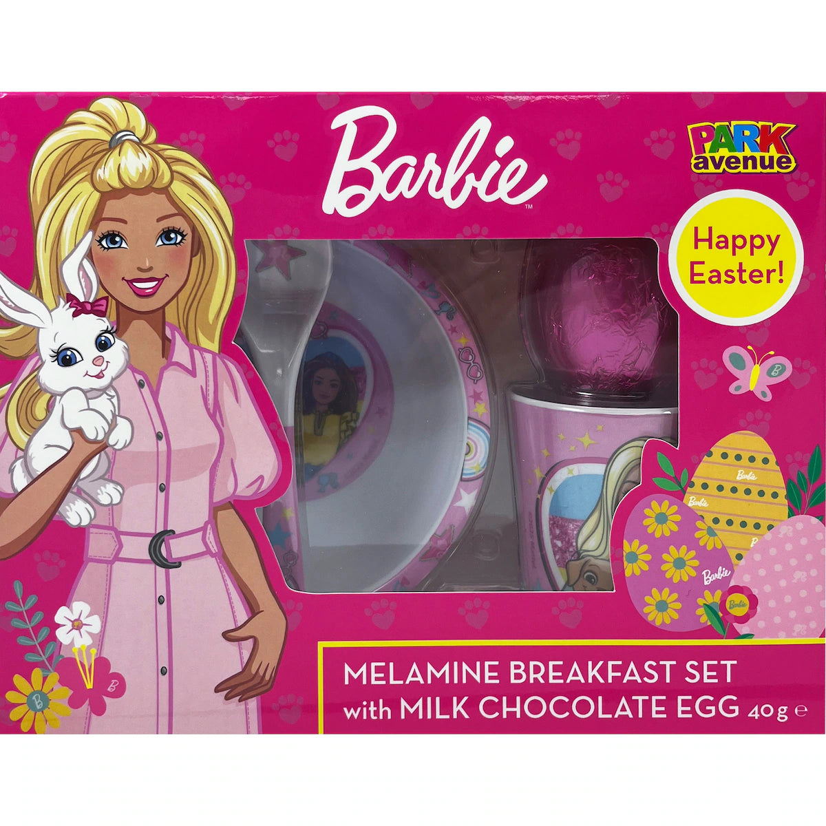 Barbie Melamine Breakfast Set & Easter Egg 40g