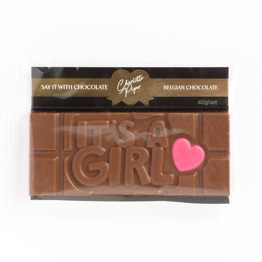 Its a girl Chocolate Bar 40g