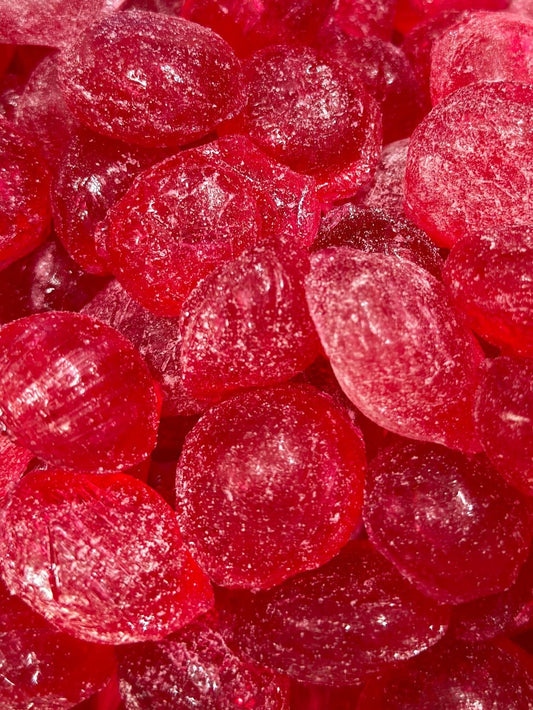 Raspberry Drops Rock Candy