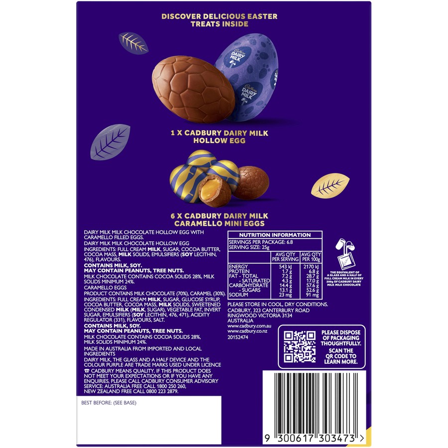 Cadbury Caramello Chocolate Gift Box 170g