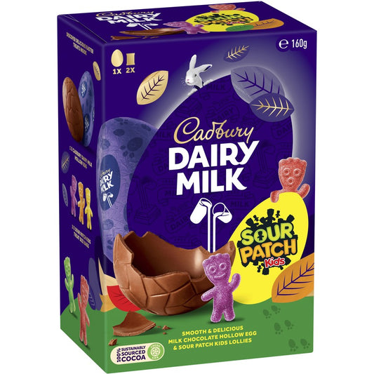 Cadbury Dairy Milk & Sour Patch Kids Easter Gift Box 160g