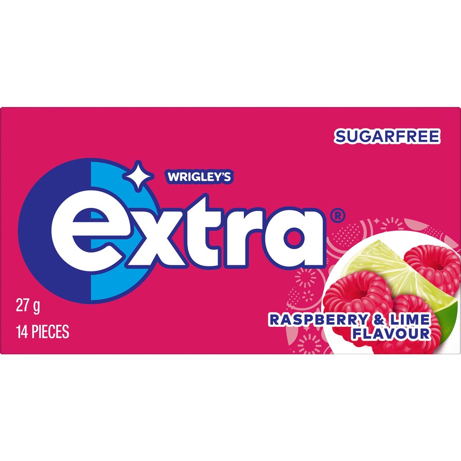 Extra Raspberry & Lime Sugar Free Chewing Gum | 27g